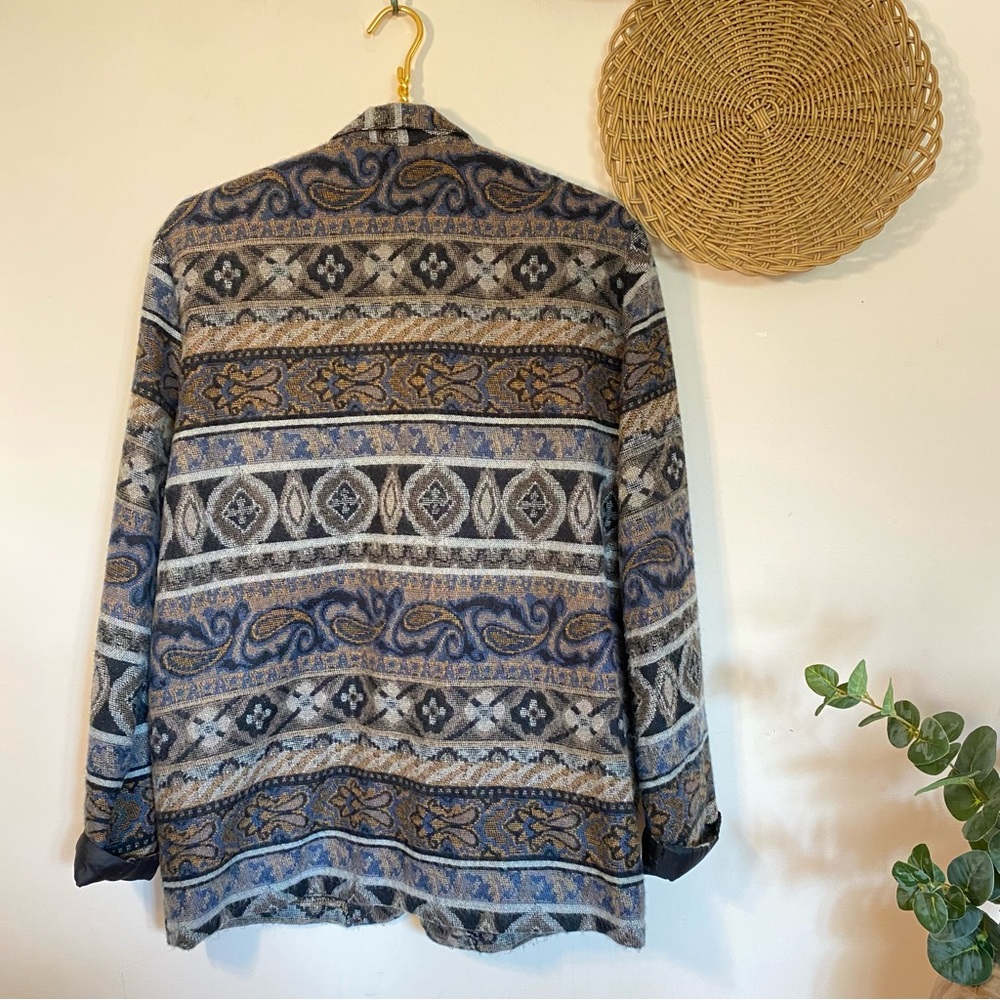 Vintage Judy Knapp Patterned Boho Blazer - Picture 8 of 8